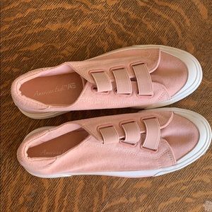 Size 8 women pink slip on shoes. Brand new